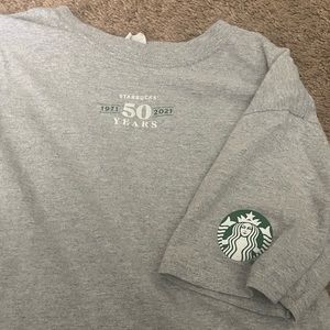 Starbucks 50 year anniversary shirt, medium